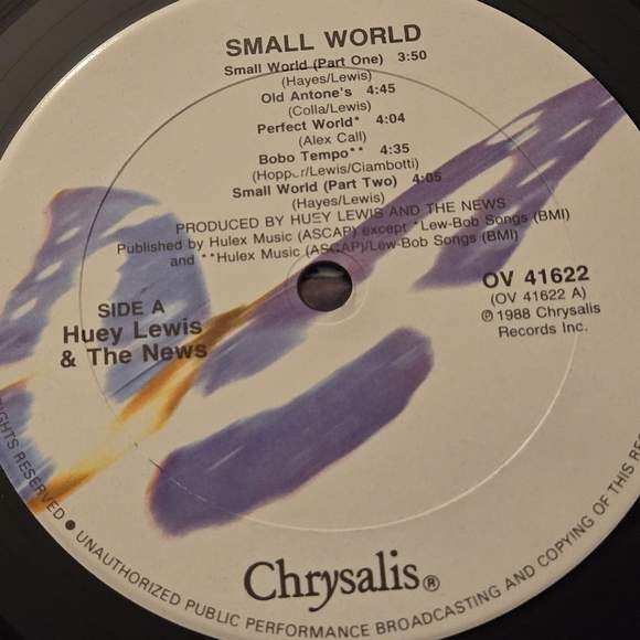 Huey Lewis and the News Small World vintage vinyl record album GUC - Picture 5 of 10